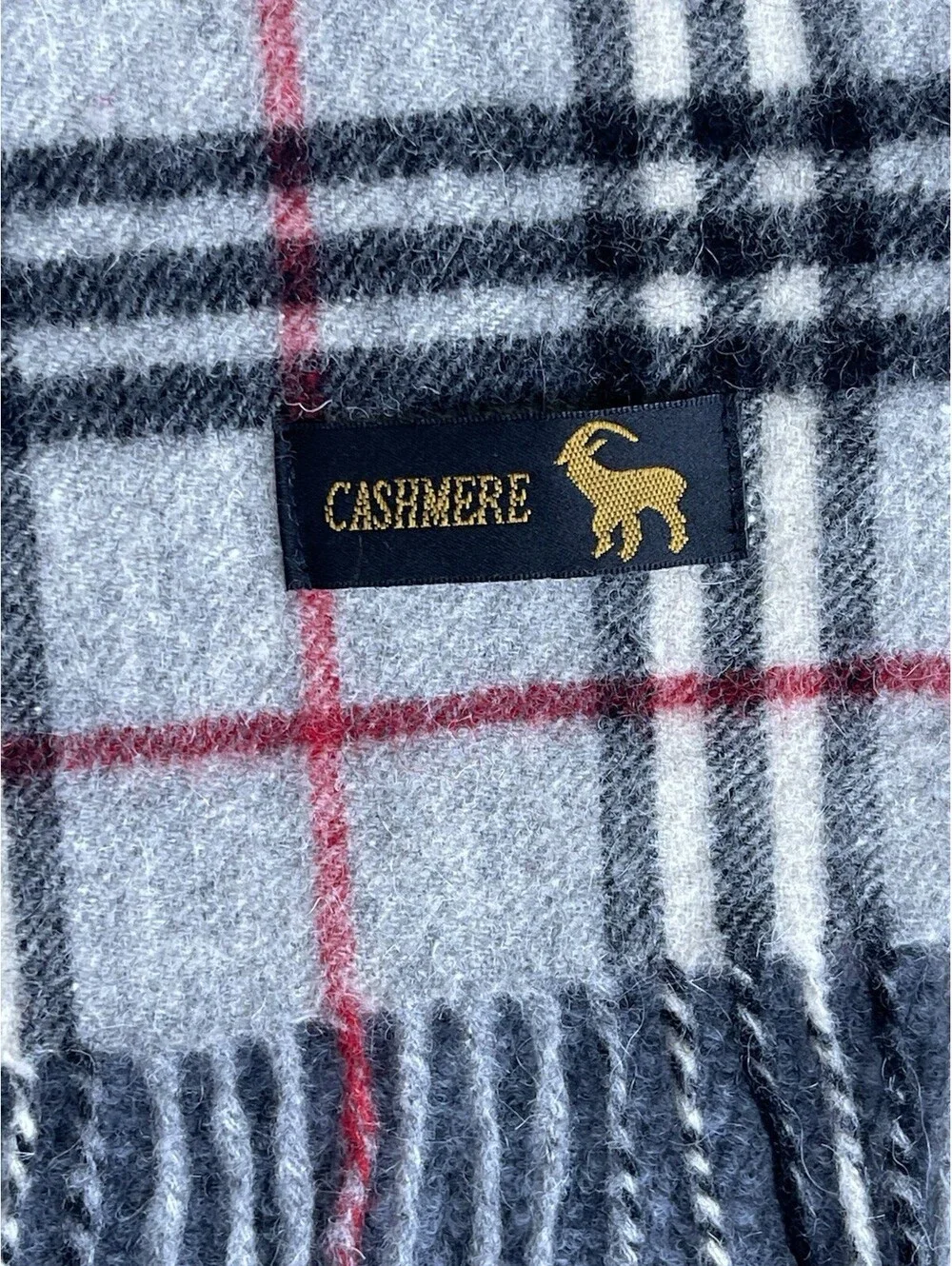 Cashmere Scarf Mens Tartan Plaid 53 X 11 Soft Wrap Warm